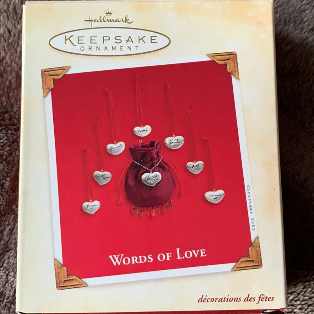 2003 Hallmark Ornament Words of Love